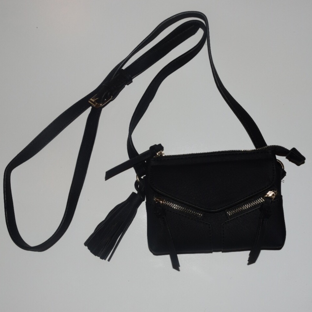Violet Ray Black Crossbody